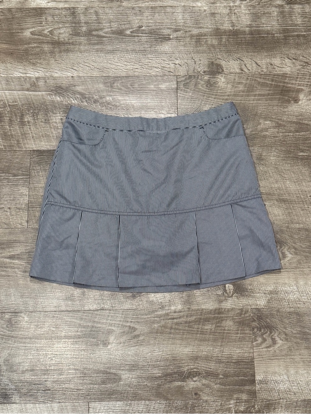 Adidas Womens Black and Grey Striped Tennis Athletic Skort Size 8.